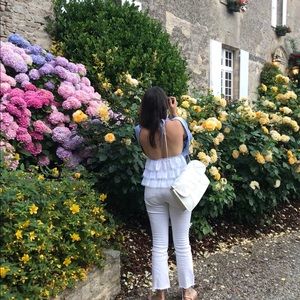 Everlane Kick Crop Jean White Denim size 26